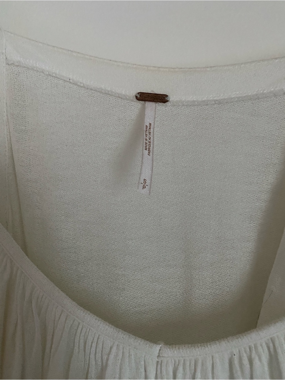 Free People White Flutter Sleeve Top - Picture 3 of 3